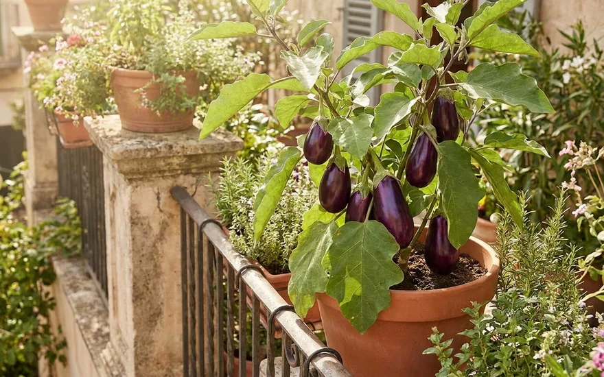Aubergine sur balcon : réussir ce légume du soleil en pot