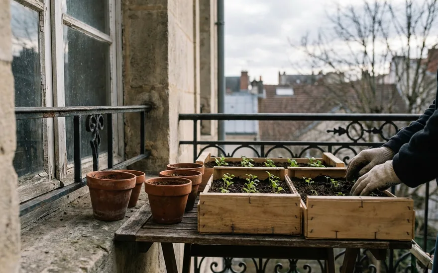 Que planter sur son balcon en février : préparer la saison et premiers semis