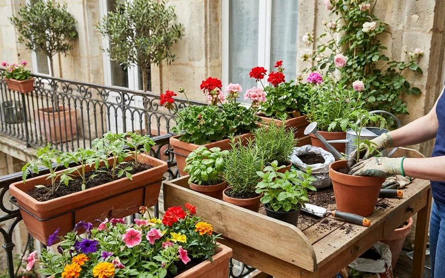 Que planter sur son balcon en mai : le grand mois des plantations