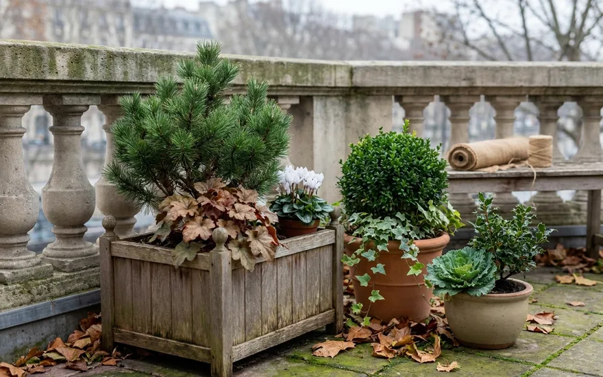 Que planter sur son balcon en novembre : mettre le balcon en hivernage