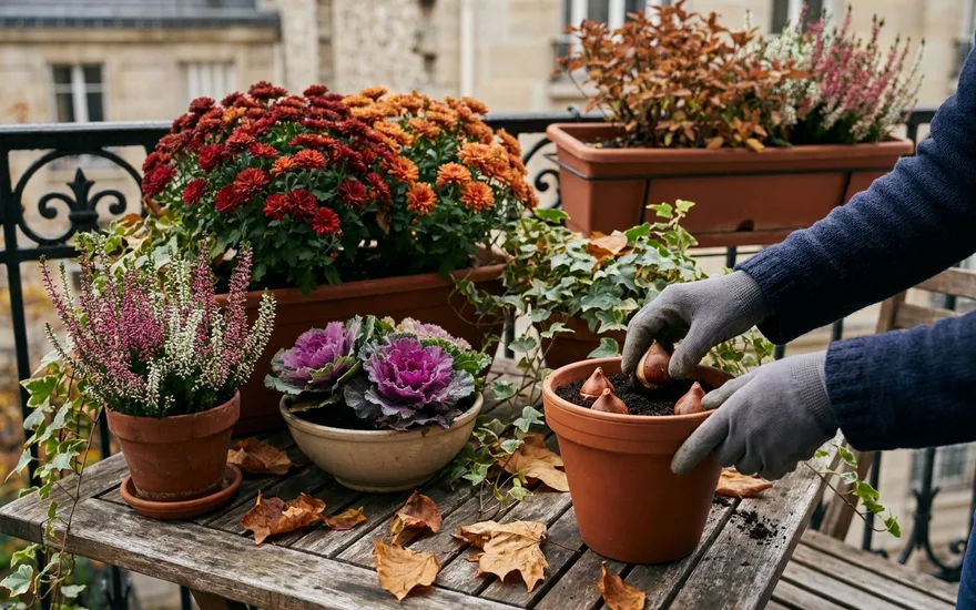 Que planter sur son balcon en octobre : préparer l'hiver et le printemps prochain