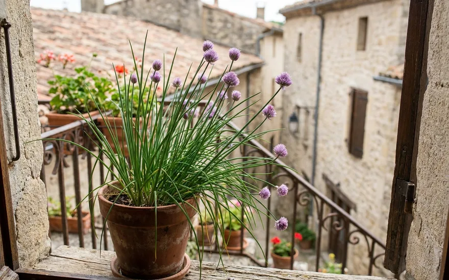 Ciboulette sur balcon : l'aromatique vivace facile qui revient chaque année
