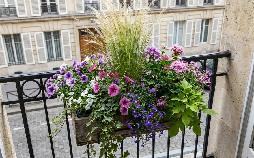 Composer une belle jardinière de balcon : la méthode pour des potées réussies