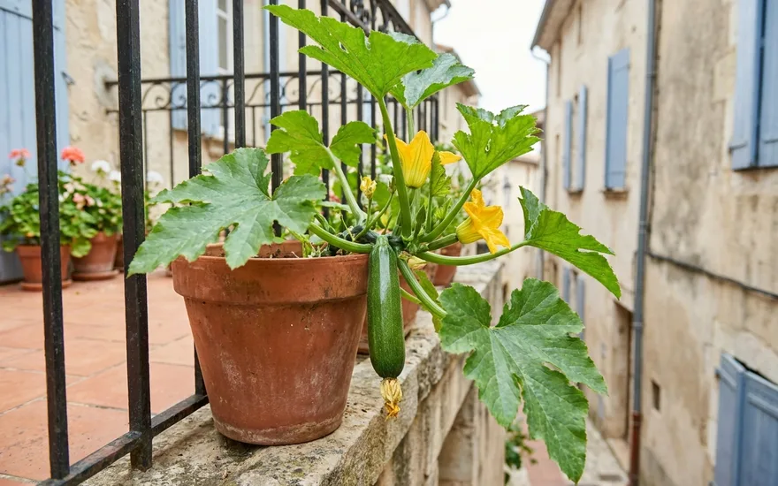 Courgette sur balcon : cultiver ce légume généreux même en pot