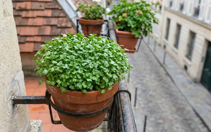 Cresson sur balcon : cultiver cette salade piquante et riche en pot