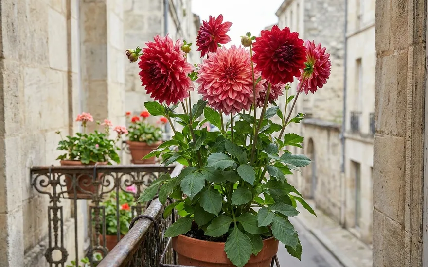 Dahlia sur balcon : cultiver ces fleurs spectaculaires en pot