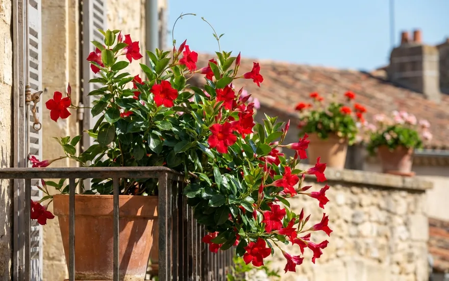 Dipladenia sur balcon : une grimpante fleurie et résistante à la chaleur