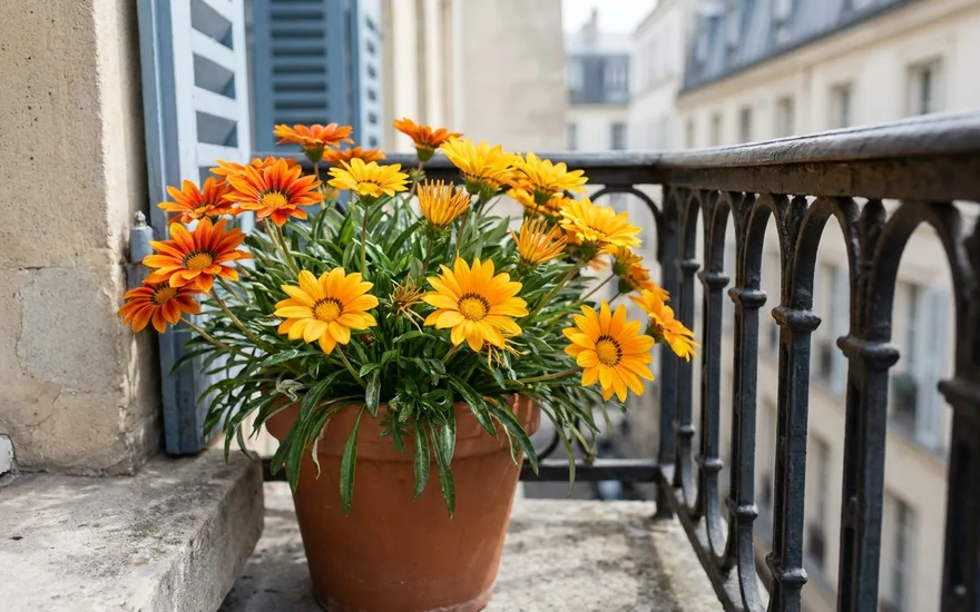 Gazania sur balcon : la fleur soleil increvable des balcons brûlants