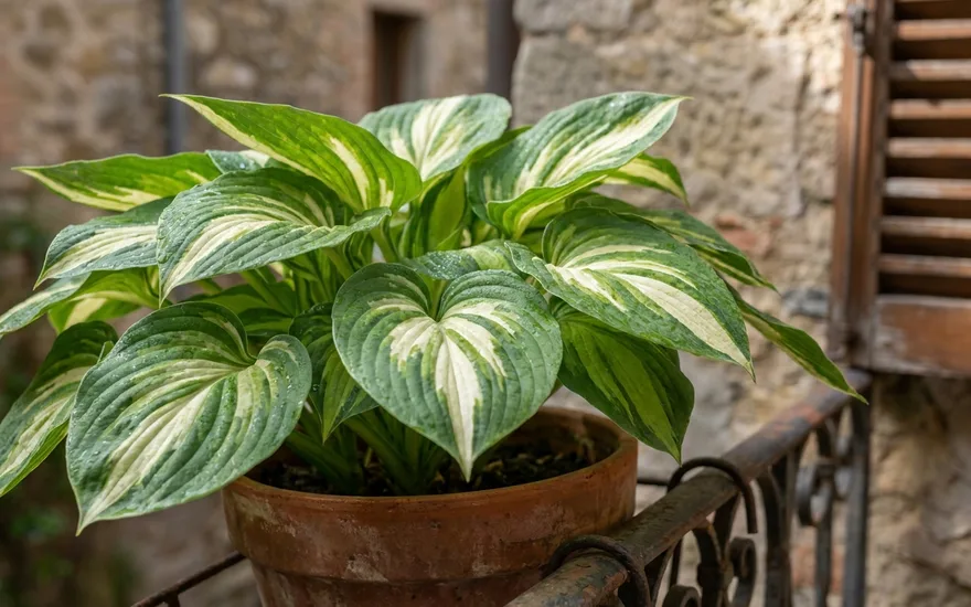 Hosta sur balcon : un feuillage généreux pour illuminer les coins ombragés