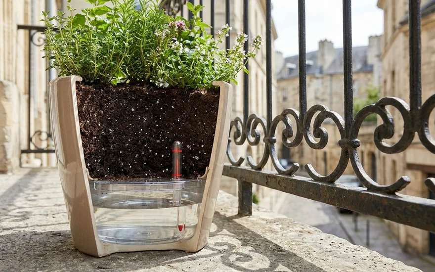 Jardinière à réserve d'eau : comment ça marche et pour quelles plantes ?