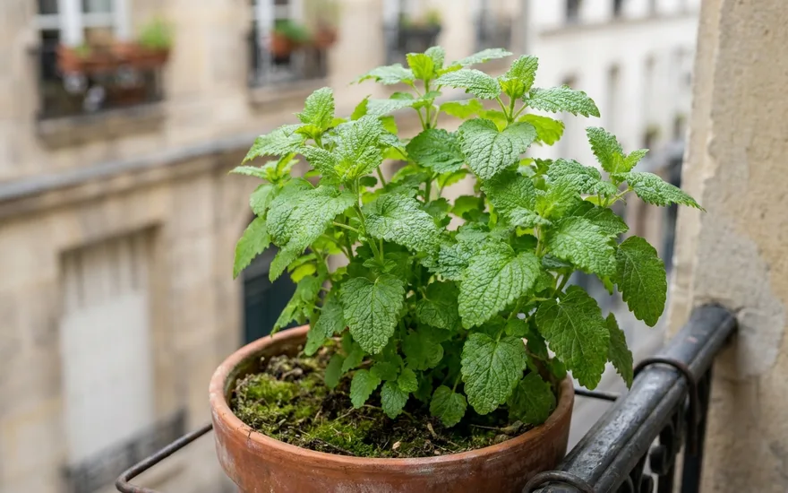 Mélisse sur balcon : cultiver cette aromatique citronnée et apaisante en pot