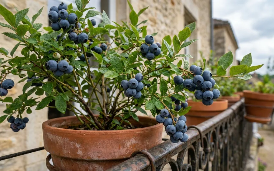 Myrtillier sur balcon : cultiver des myrtilles en pot, en terre de bruyère