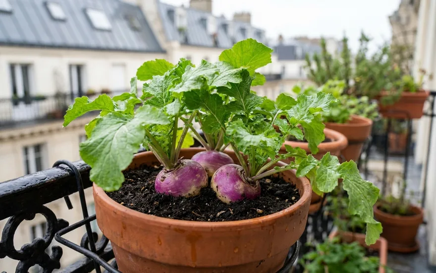 Navets sur balcon : cultiver ce légume-racine rapide et oublié en pot