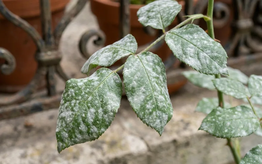 Oïdium sur le balcon : ce feutrage blanc sur les feuilles et comment le traiter