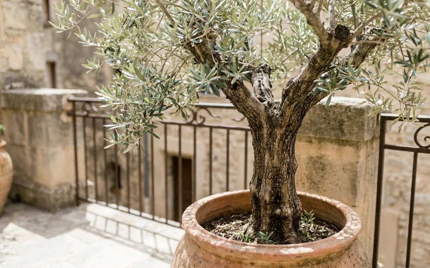 Olivier en pot sur balcon : cultiver cet arbre méditerranéen en ville