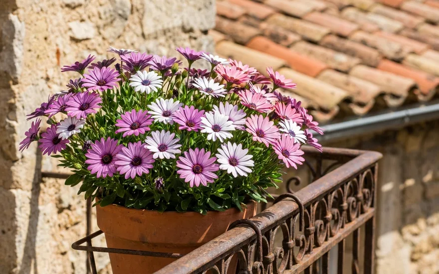 Ostéospermum sur balcon : la marguerite du Cap, généreuse et résistante au soleil