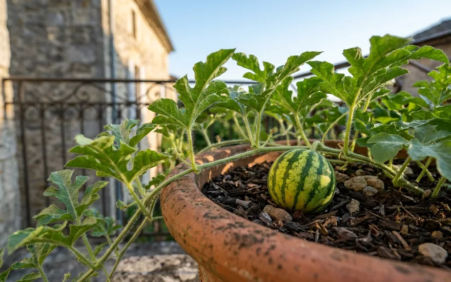 Pastèque sur balcon : relever le défi de ce fruit d'été en pot