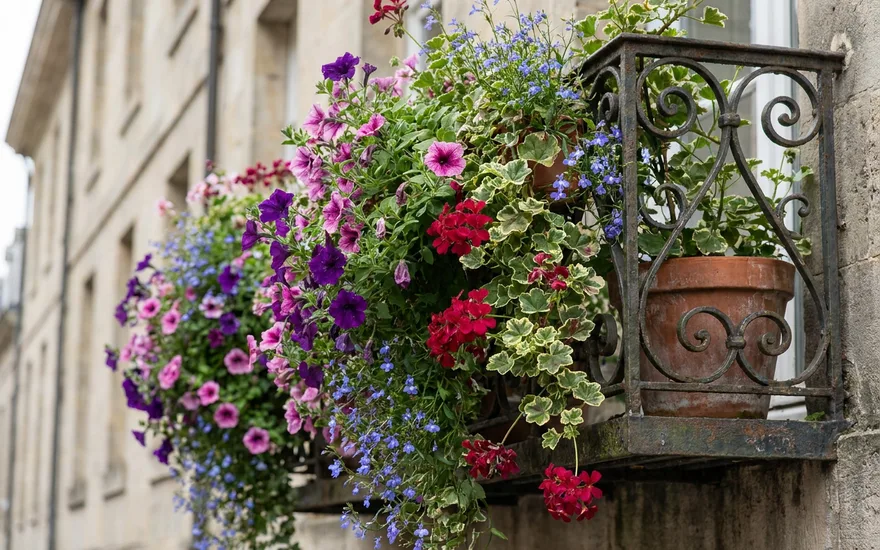 Plantes retombantes pour balcon : créer de belles cascades fleuries