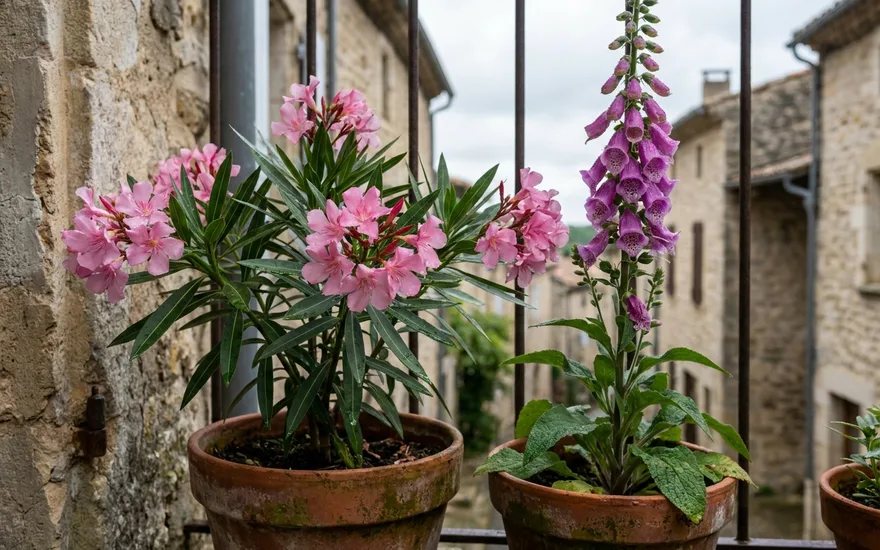 Plantes toxiques sur le balcon : prudence avec les enfants et les animaux