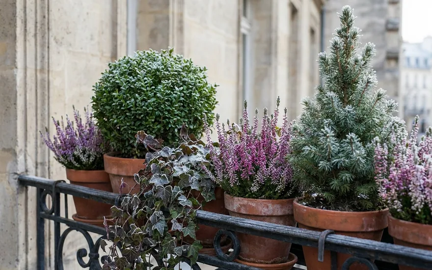 Quelles plantes balcon hiver : guide complet pour un balcon verdoyant toute l'année