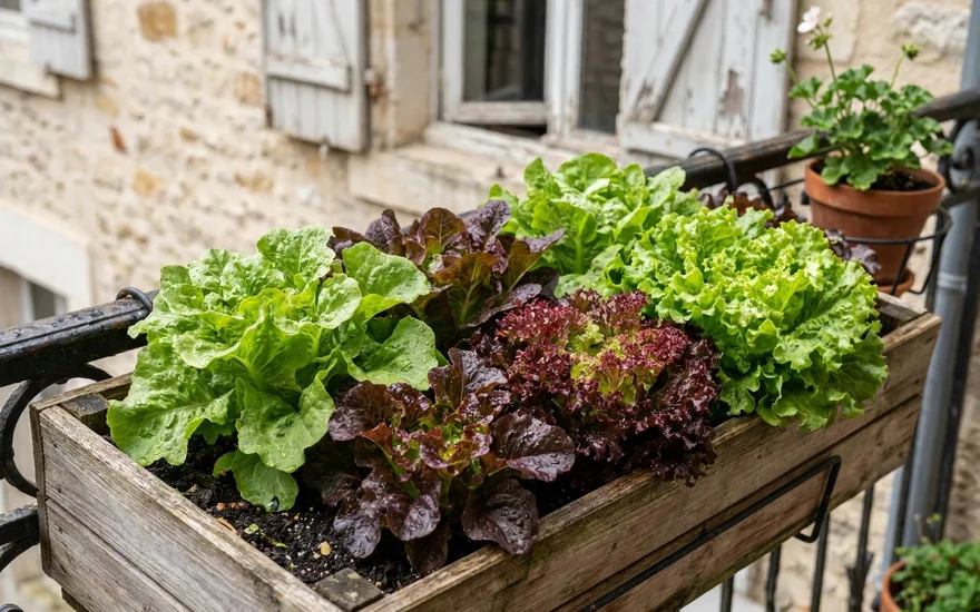 Cultiver des salades sur balcon : récolter ses feuilles fraîches toute la saison
